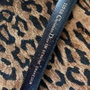 Dior | Accessories | Vintage Christian Dior Black Snakeskin  display picture 3